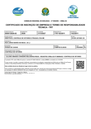 Dedetização de Insetos - Controle de Pragas - RJ